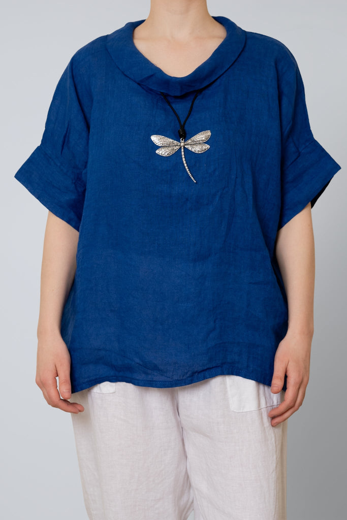 Alina Linen Cowl Top - Fashion Sense - The Wardrobe