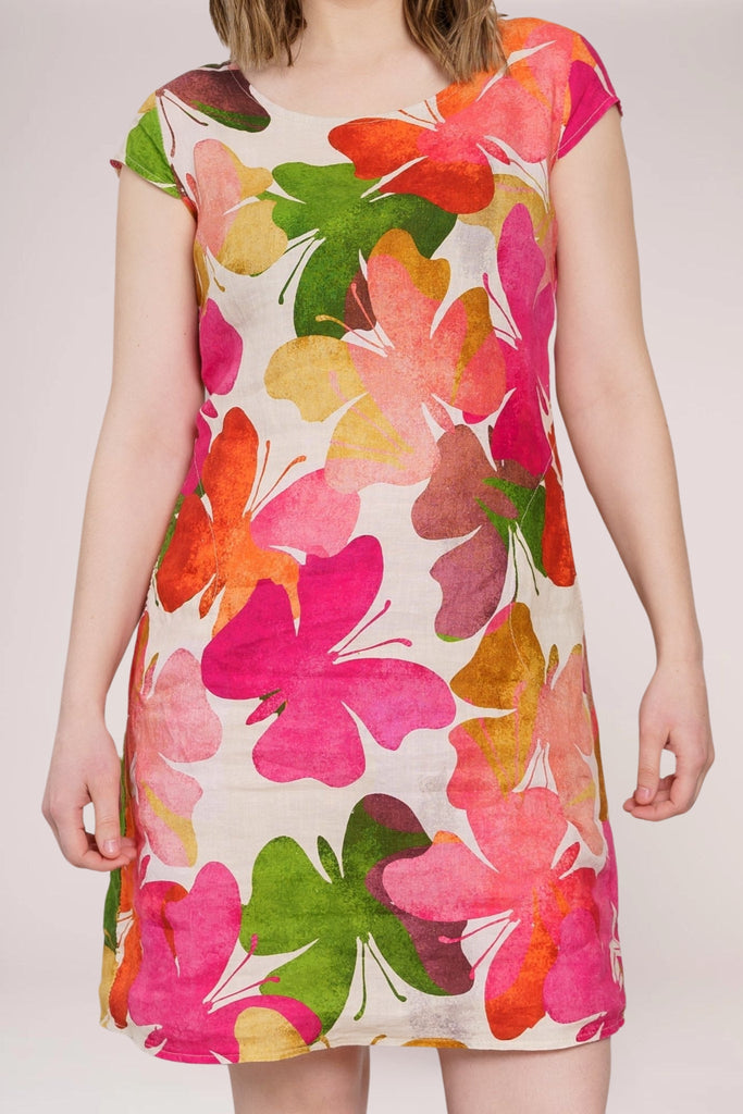 Butterfly Linen Dress - Linen Luv - The Wardrobe