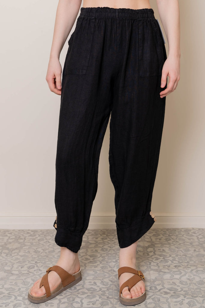 Bijou Linen Pant - Made in Italy - The Wardrobe