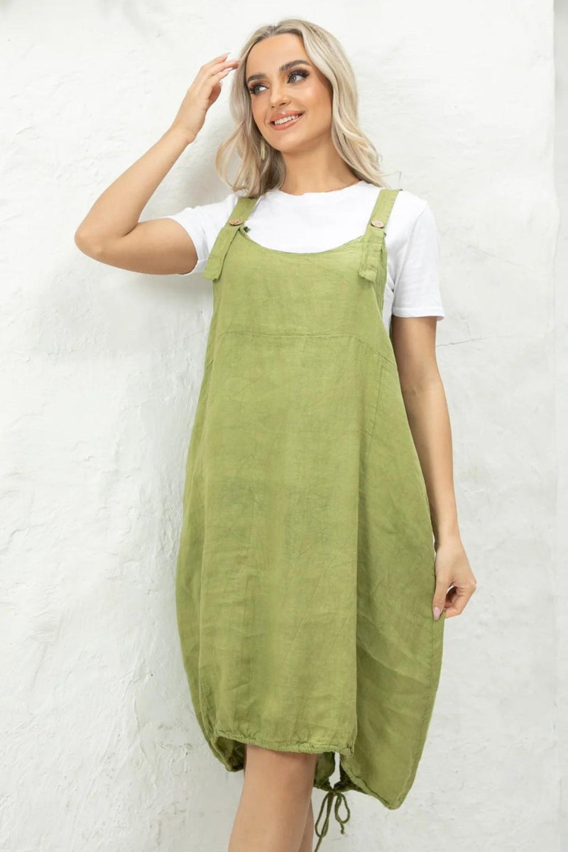 Overall Linen Dress