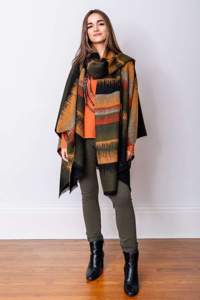 Adria Poncho - Parsley & Sage - The Wardrobe