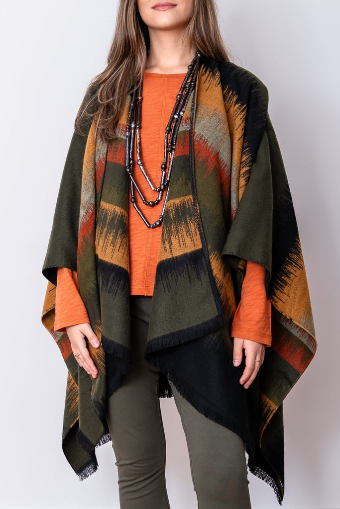 Adria Poncho - Parsley & Sage - The Wardrobe