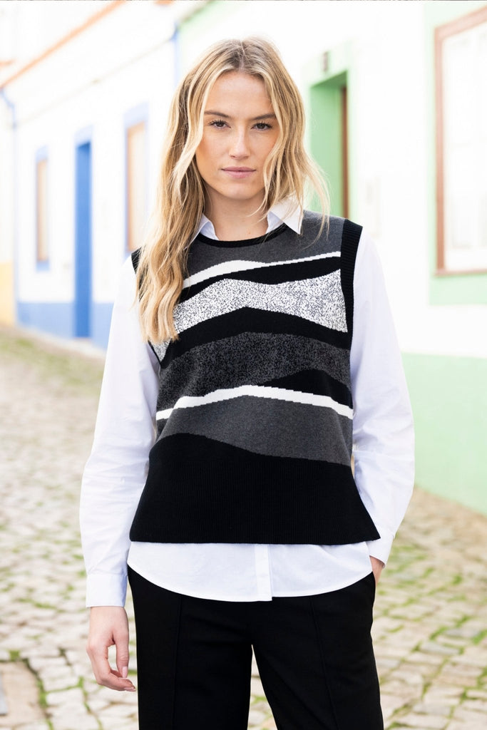 Ainsley Vest - Marble - The Wardrobe