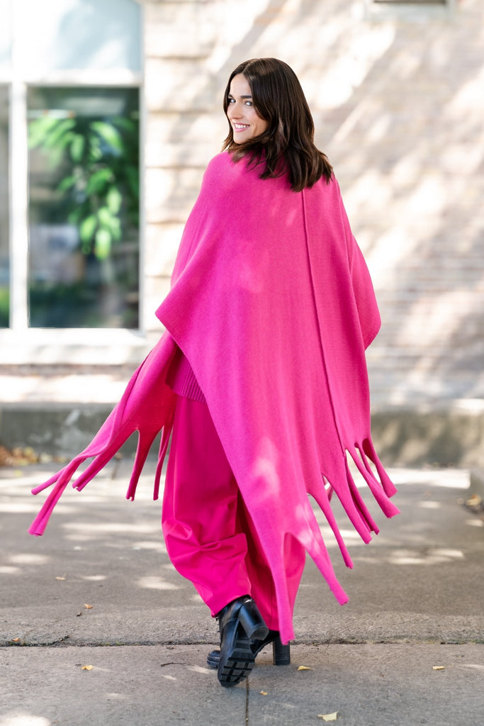 Annika Wrap Shawl - Fuchsia - NOEN - The Wardrobe