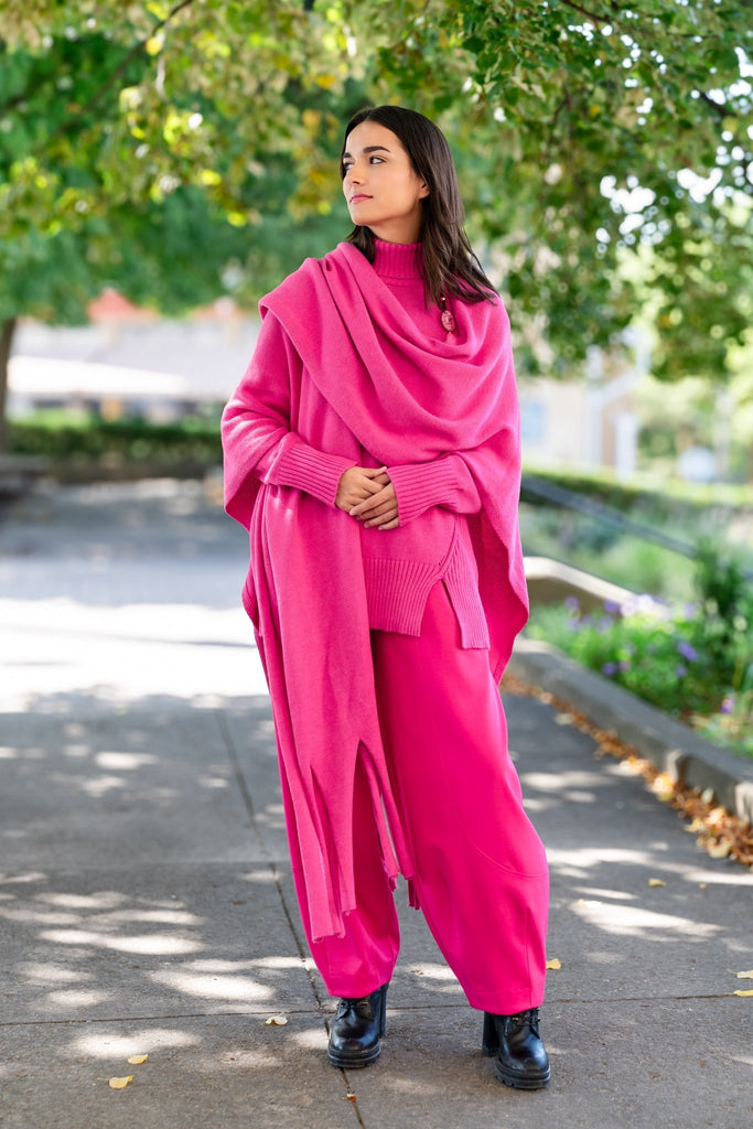 Annika Wrap Shawl - Fuchsia - NOEN - The Wardrobe