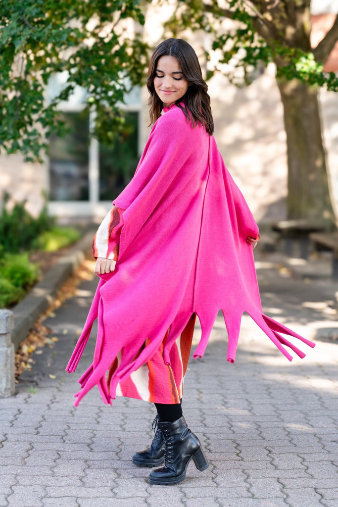 Annika Wrap Shawl - Fuchsia - NOEN - The Wardrobe