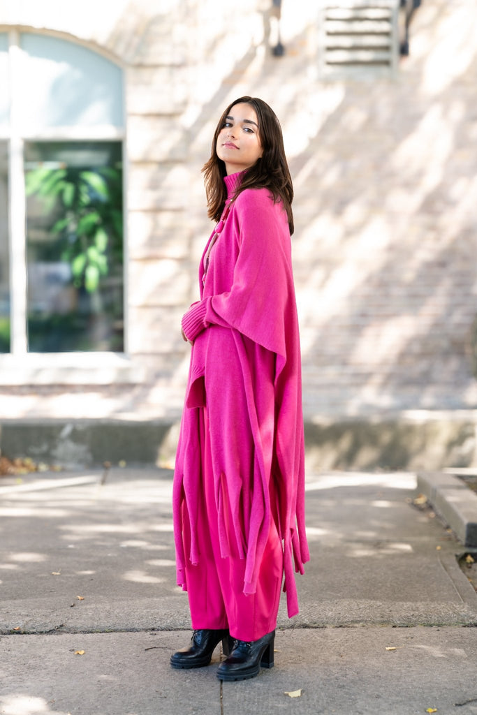 Annika Wrap Shawl - Fuchsia - NOEN - The Wardrobe