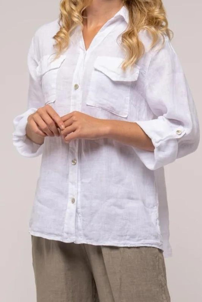Bianca Linen Shirt - Linen Luv - The Wardrobe