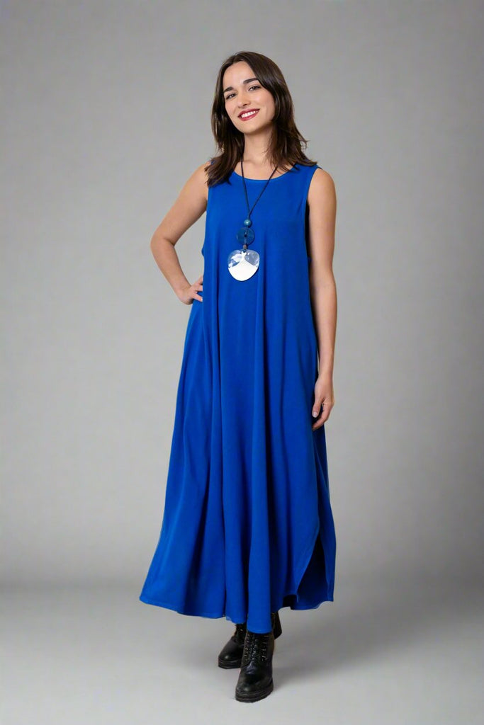 Bias Cut Dress - Electric Blue - Dairi - The Wardrobe