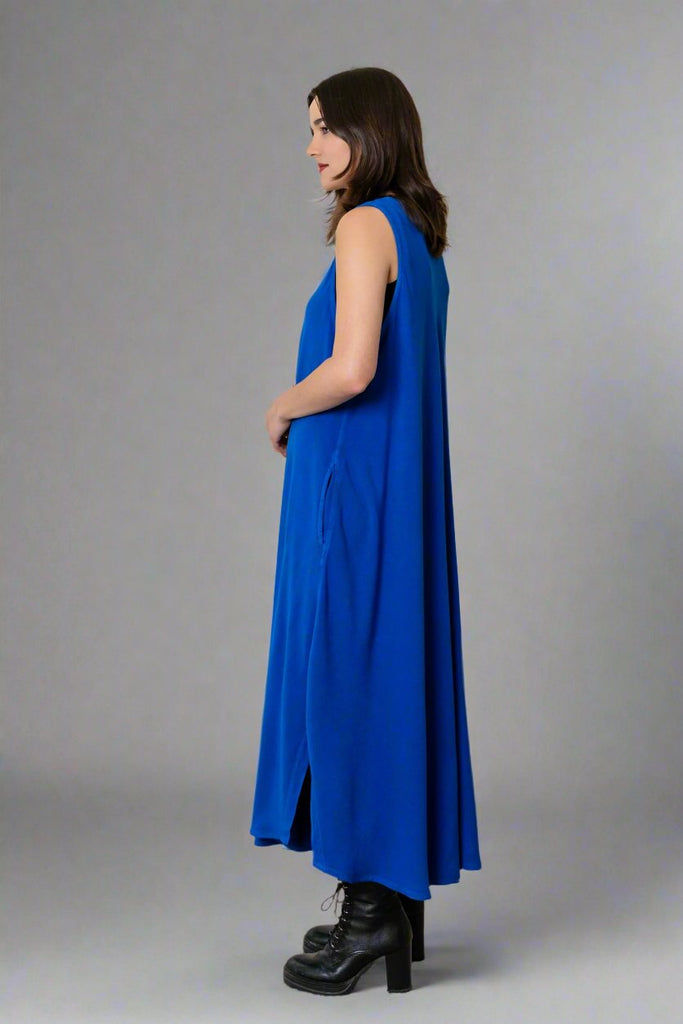 Bias Cut Dress - Electric Blue - Dairi - The Wardrobe