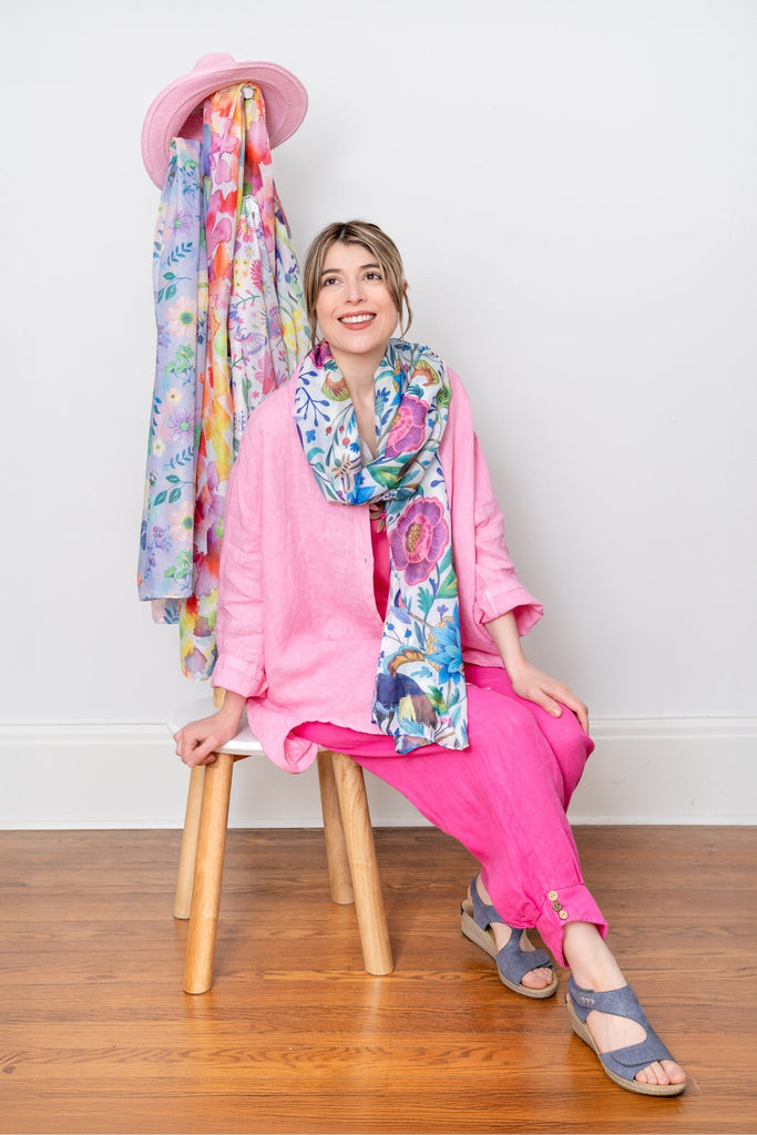 Birds of a Feather Scarf - Colourful - The Wardrobe - The Wardrobe