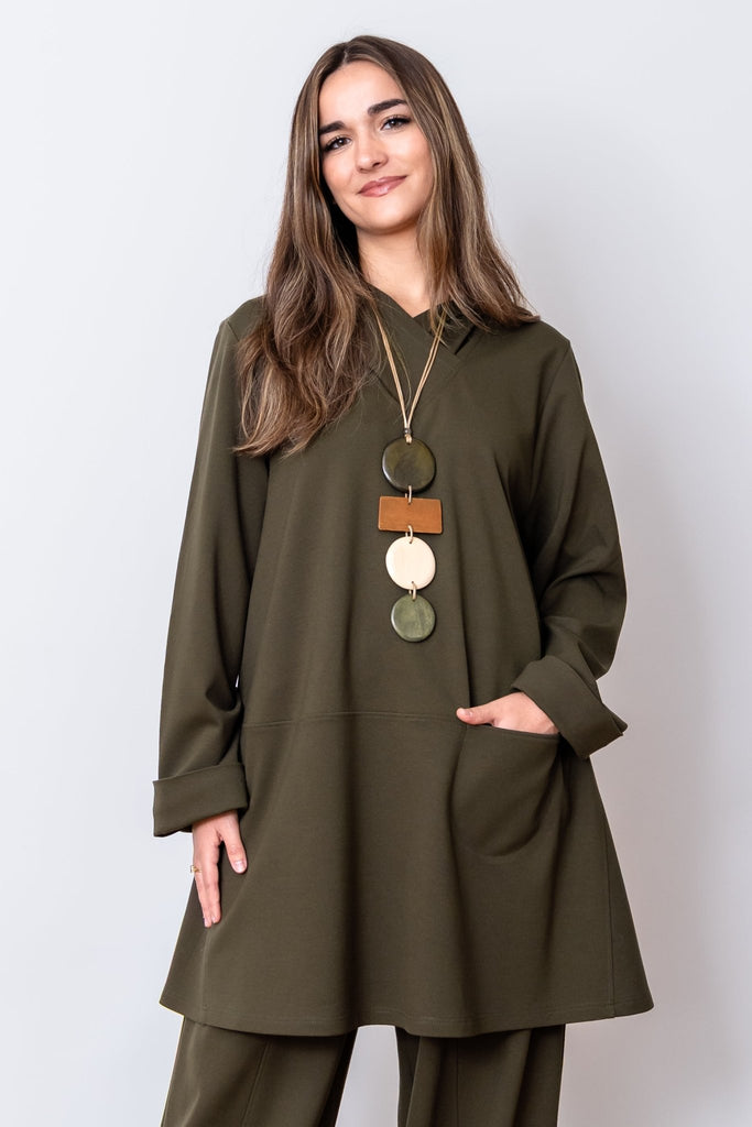 Bjork Tunic - Olive - NOEN - The Wardrobe