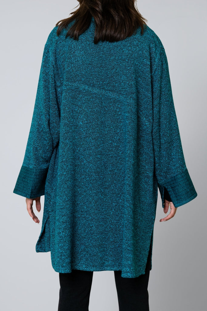 Bouclé Cardigan - Turquoise - Dairi - The Wardrobe