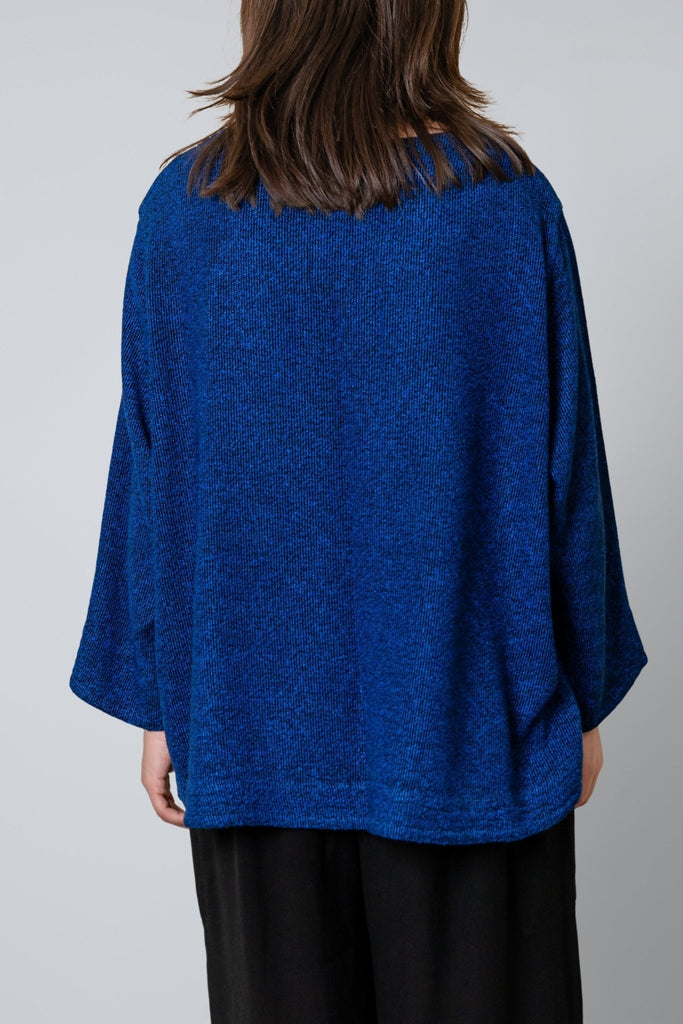 Bouclé Short Jacket - Electric Blue - Dairi - The Wardrobe