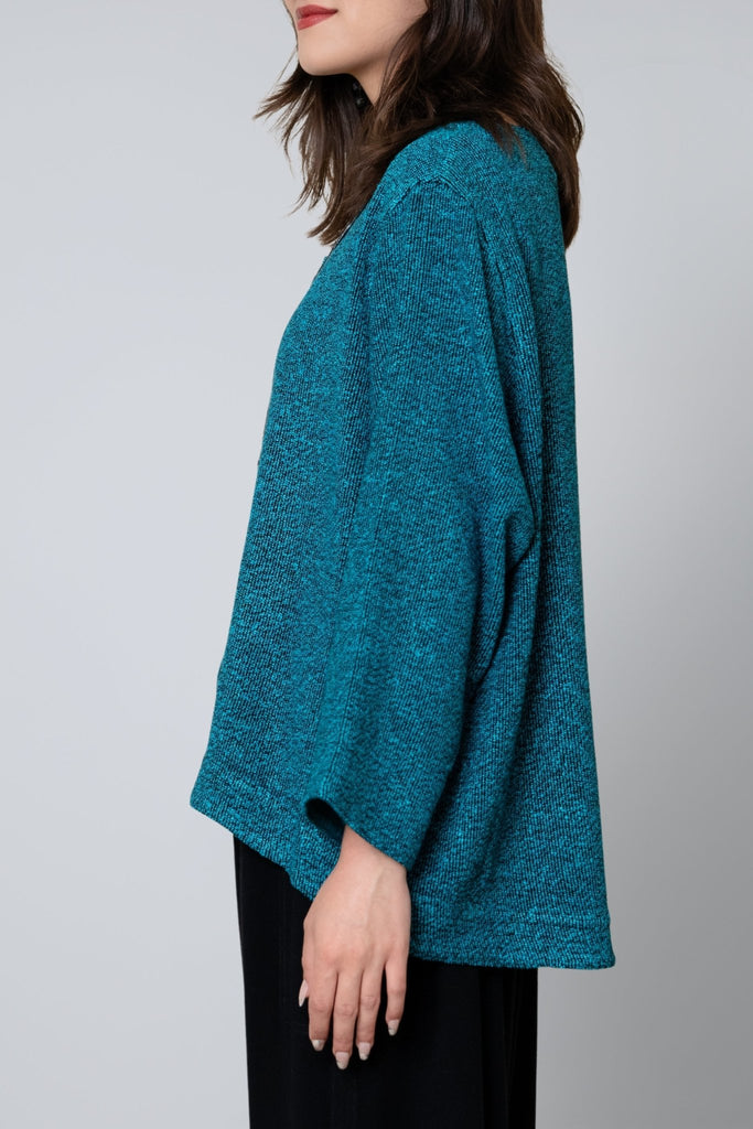 Bouclé Short Jacket - Turquoise - Dairi - The Wardrobe