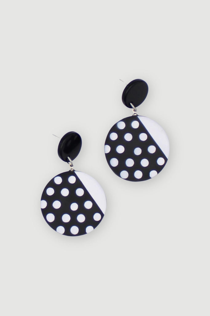 Celine Earring - Black & White - Sylca - The Wardrobe