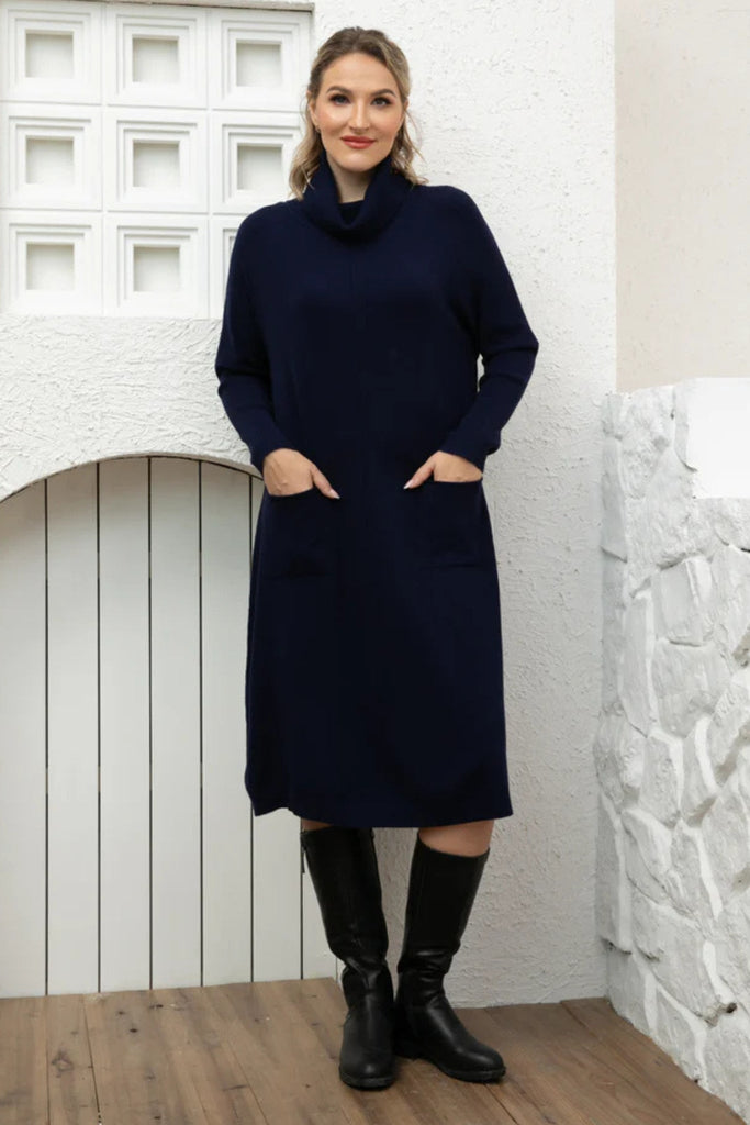 Cozy Maxi Sweater Dress - Orange Fashion - The Wardrobe