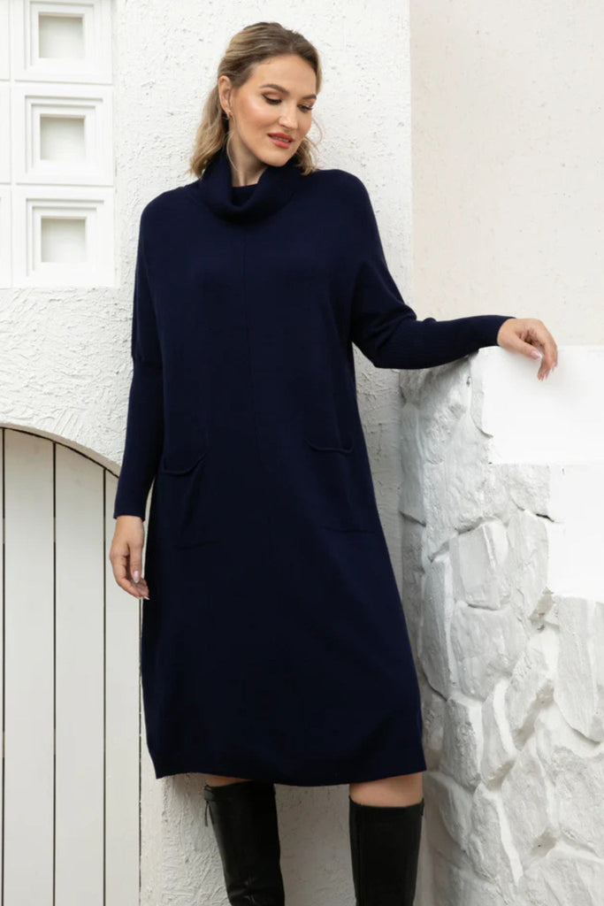 Cozy Maxi Sweater Dress - Orange Fashion - The Wardrobe