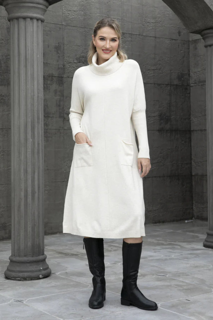Cozy Maxi Sweater Dress - Orange Fashion - The Wardrobe
