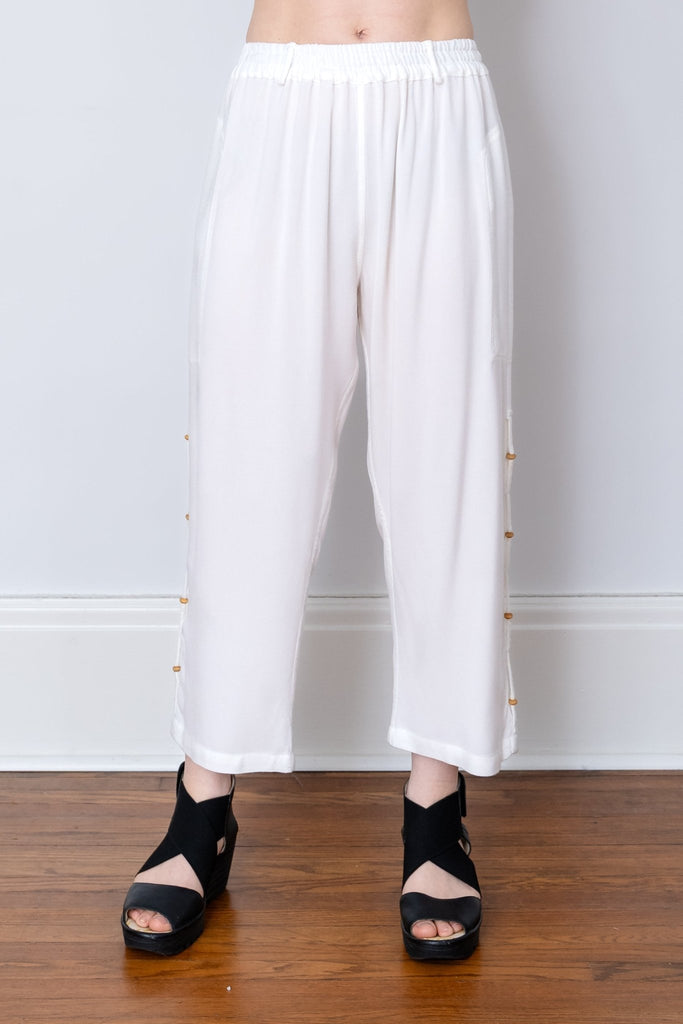 Crop Pant - White - Dairi - The Wardrobe