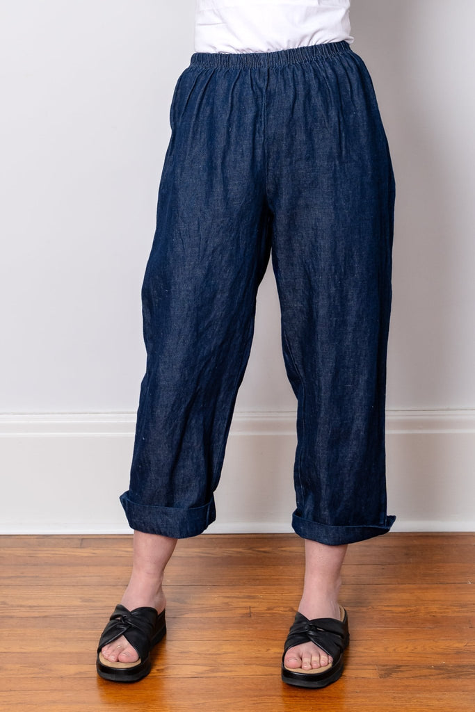 Cutloose Crop Pant - Flax Denim - Cutloose - The Wardrobe