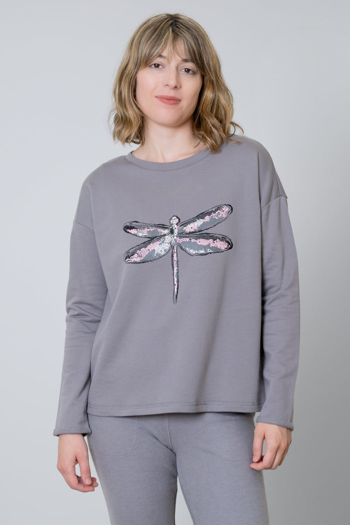 Dragonfly Fleece Pullover - Escape by Habitat - The Wardrobe