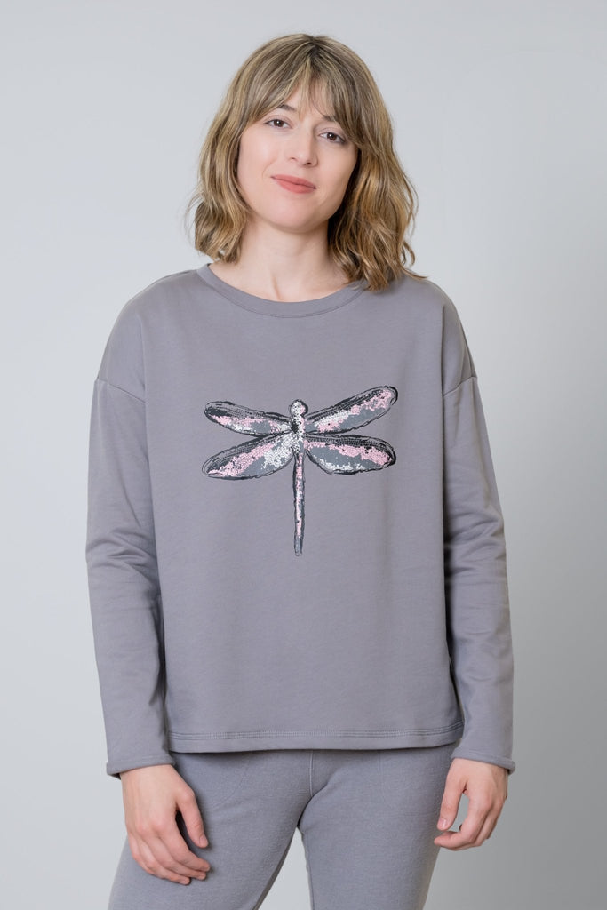 Dragonfly Fleece Pullover - Escape by Habitat - The Wardrobe