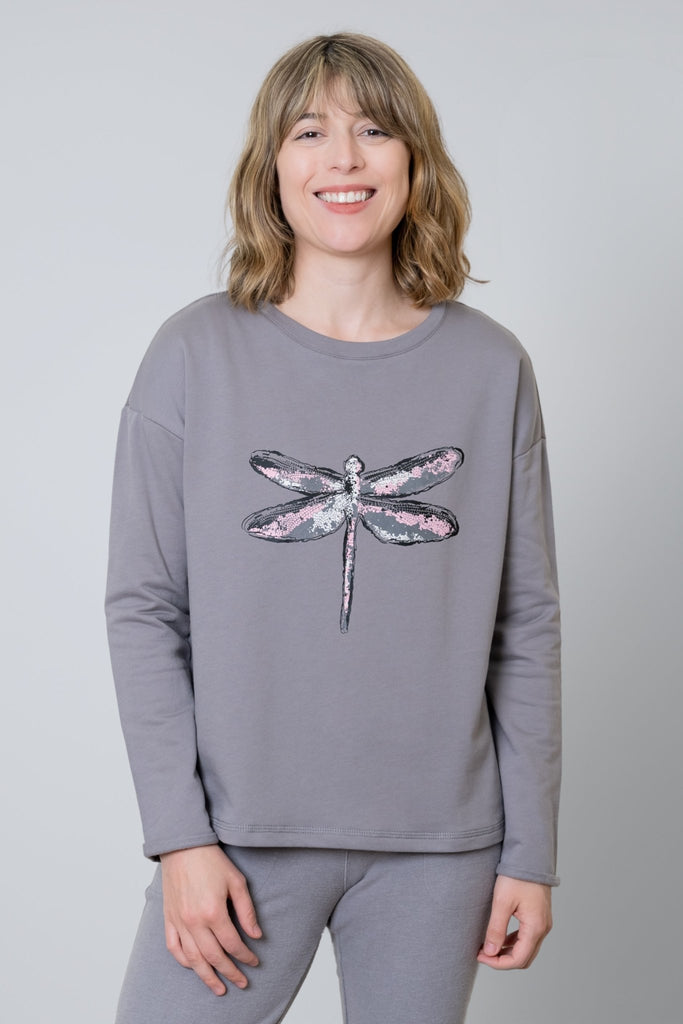 Dragonfly Fleece Pullover - Escape by Habitat - The Wardrobe