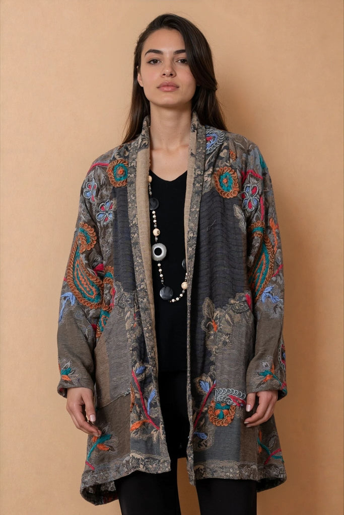 Embroidered Jacket - Capri - BaBa Imports - The Wardrobe