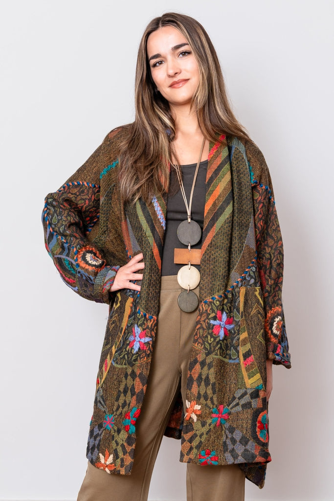 Embroidered Jacket - Wren - BaBa Imports - The Wardrobe