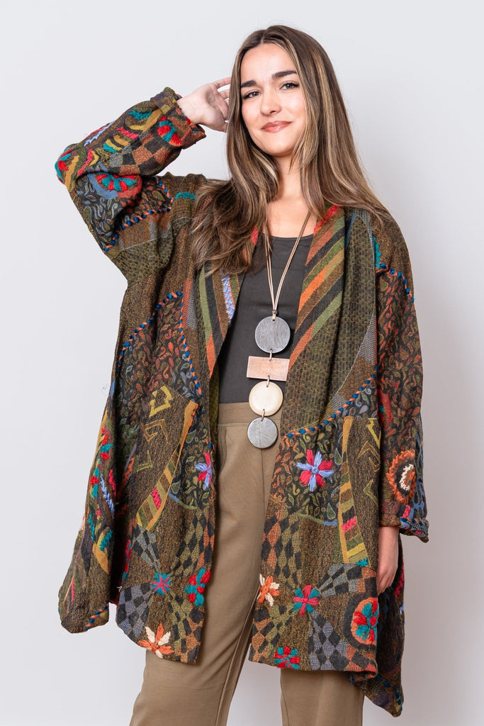 Embroidered Jacket - Wren - BaBa Imports - The Wardrobe
