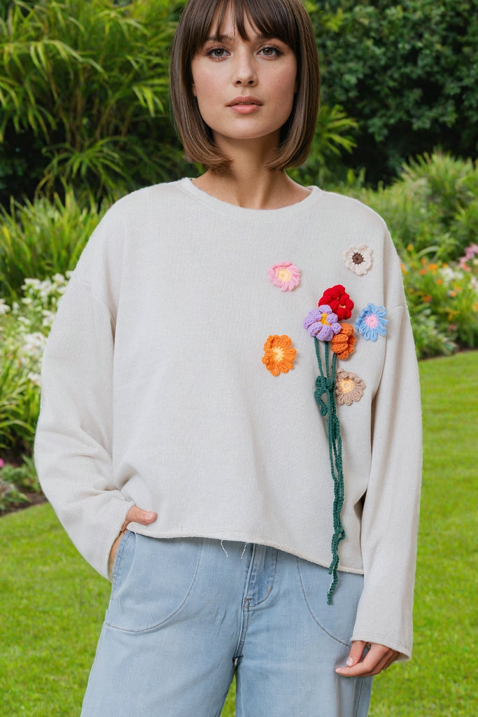 Flower Garden Sweater - The Wardrobe - The Wardrobe