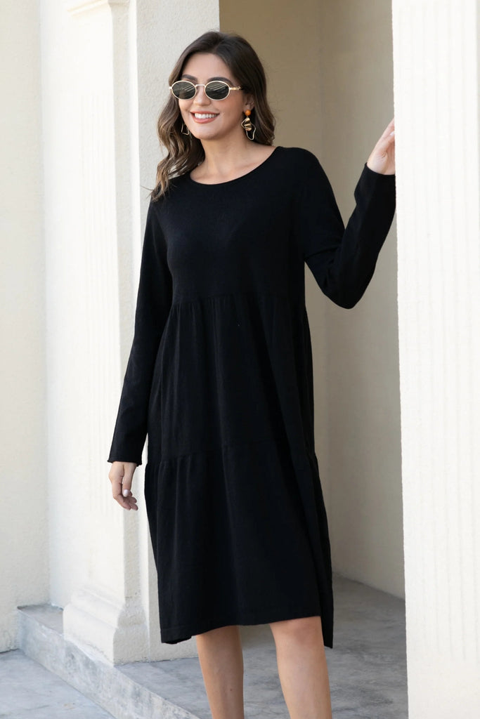 Gabriella Knit Dress - Orange Fashion - The Wardrobe