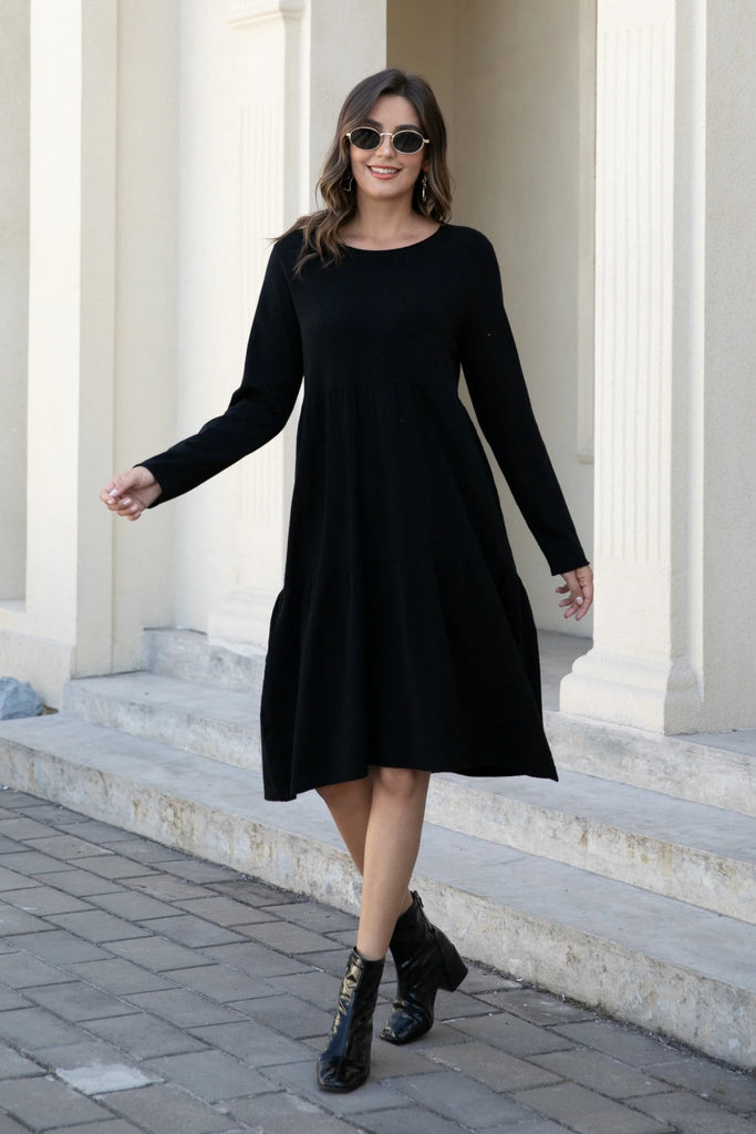 Gabriella Knit Dress - Orange Fashion - The Wardrobe