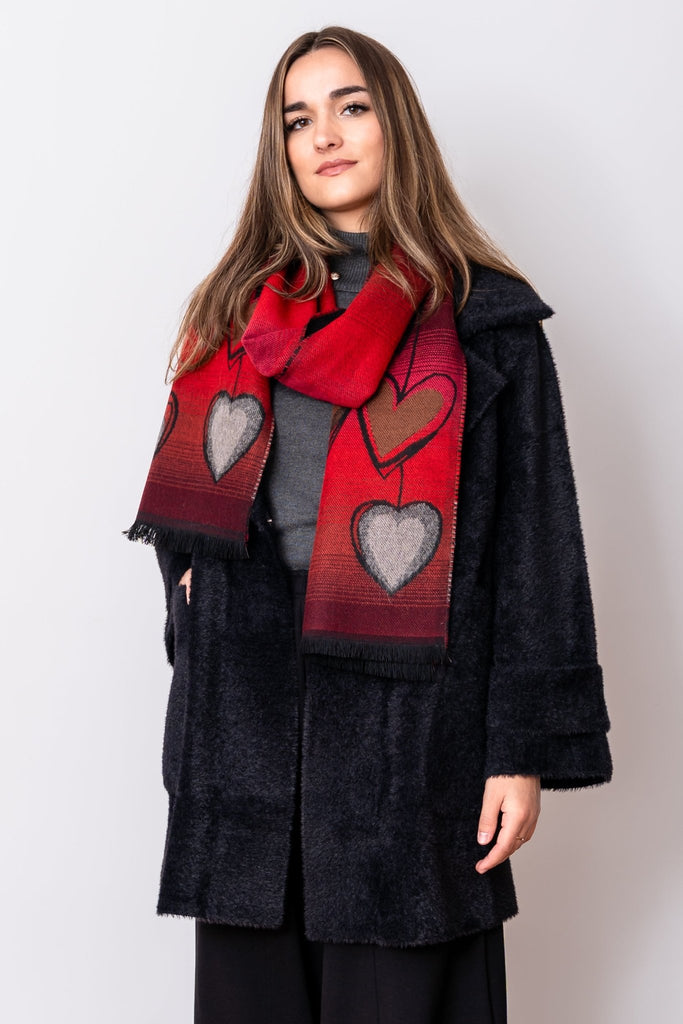 Heart Scarf - Parsley & Sage - The Wardrobe