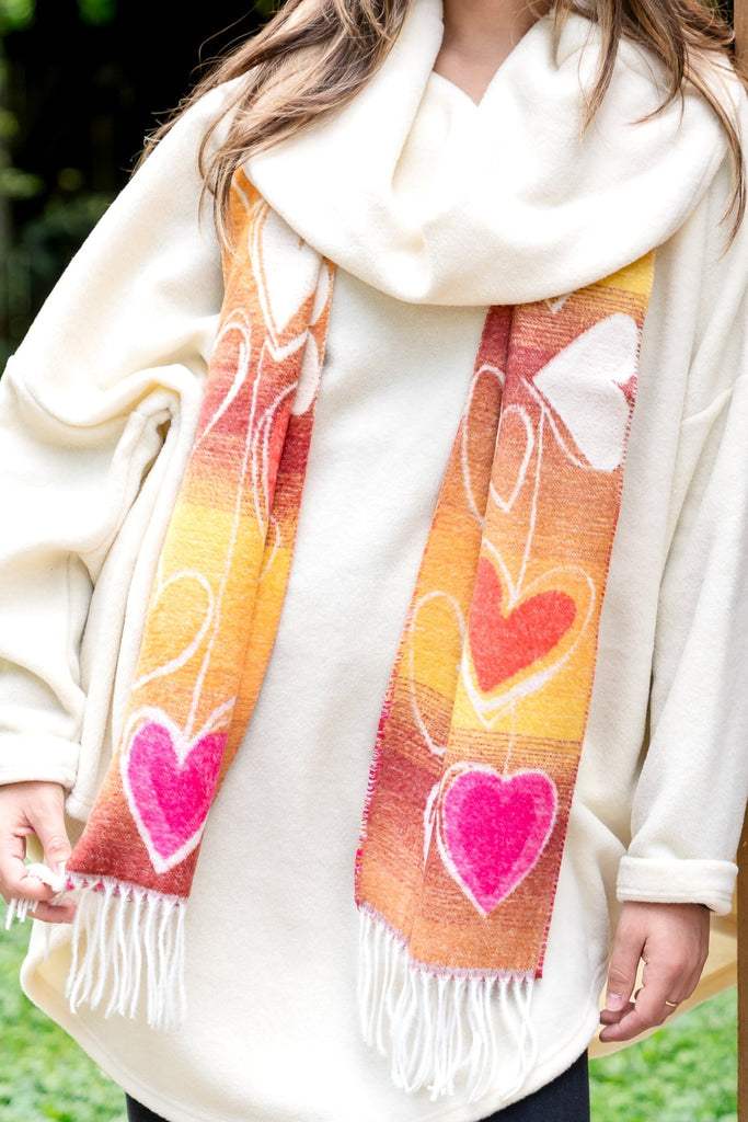 Heart Scarf - Parsley & Sage - The Wardrobe