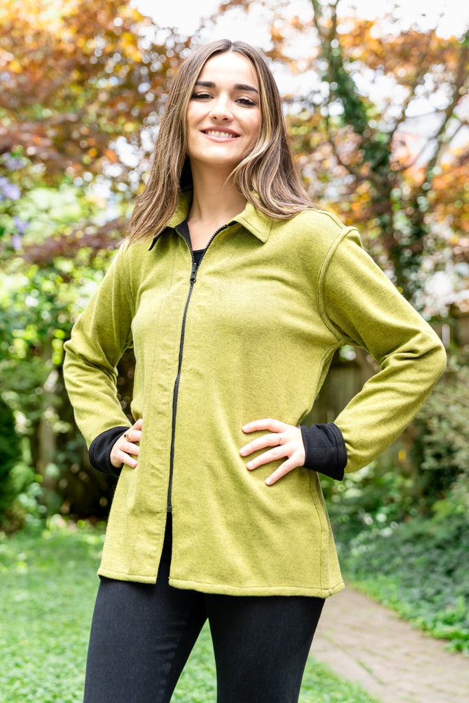 Iris Reversible Jacket - Parsley & Sage - The Wardrobe