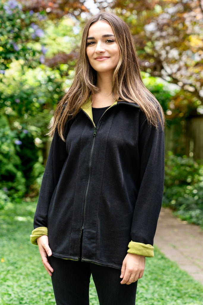 Iris Reversible Jacket - Parsley & Sage - The Wardrobe