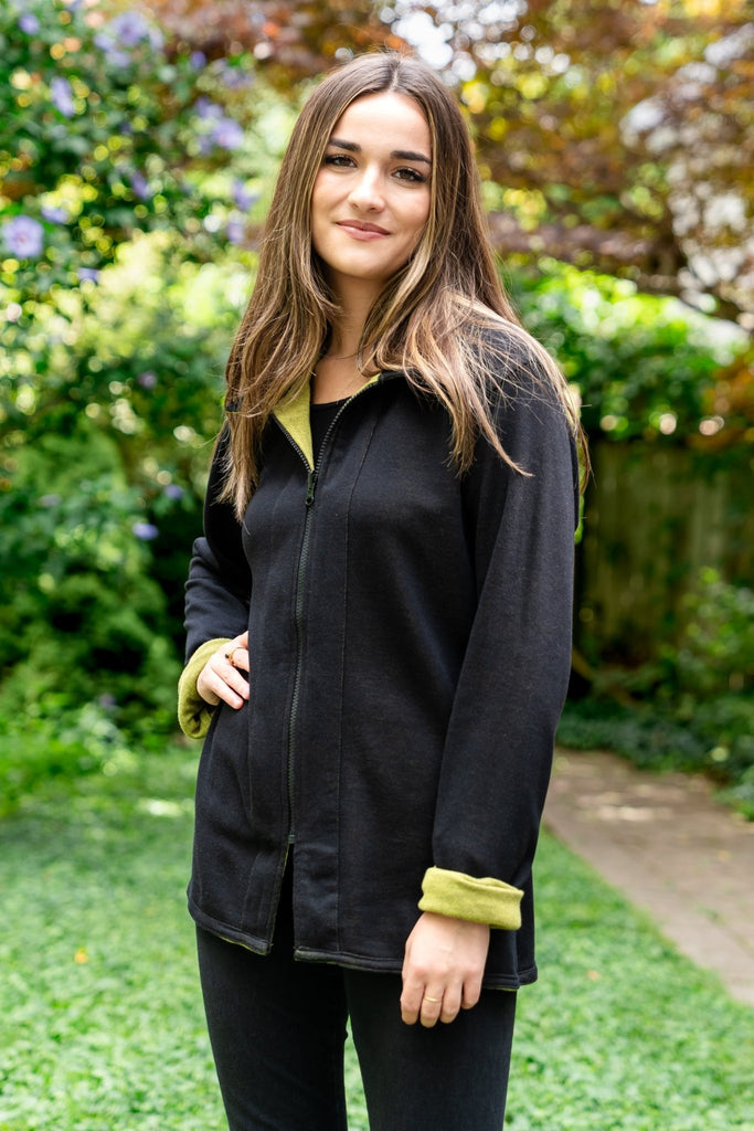 Iris Reversible Jacket - Parsley & Sage - The Wardrobe