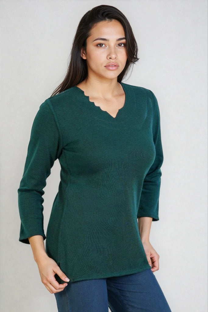 Iris Reversible Top - Parsley & Sage - The Wardrobe