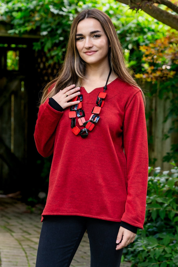 Iris Reversible Top - Parsley & Sage - The Wardrobe