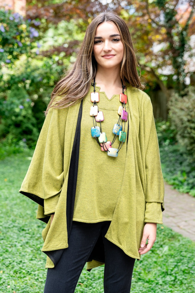 Iris Reversible Wrap - Parsley & Sage - The Wardrobe