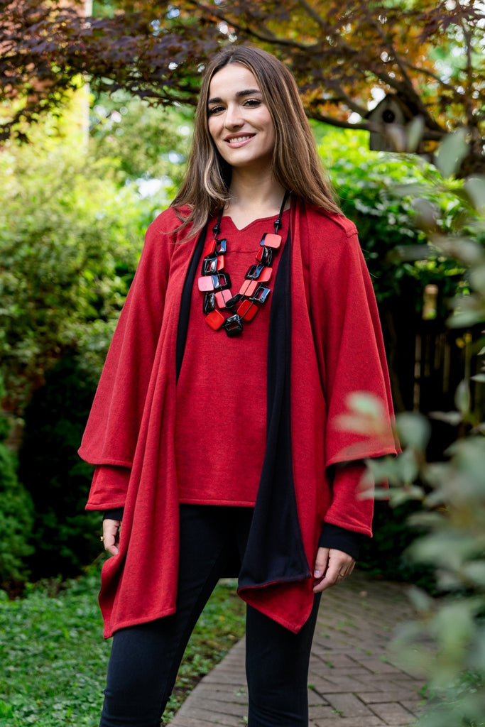 Iris Reversible Wrap - Parsley & Sage - The Wardrobe