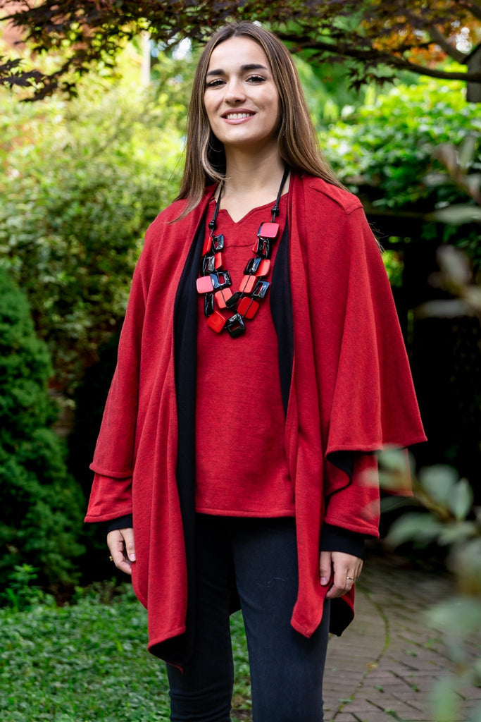 Iris Reversible Wrap - Parsley & Sage - The Wardrobe