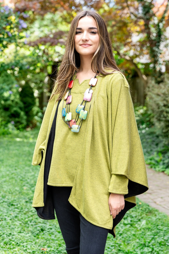 Iris Reversible Wrap - Parsley & Sage - The Wardrobe