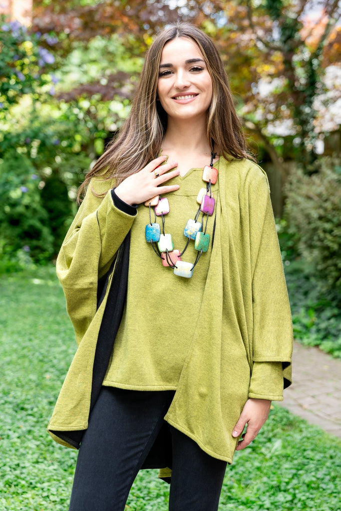 Iris Reversible Wrap - Parsley & Sage - The Wardrobe