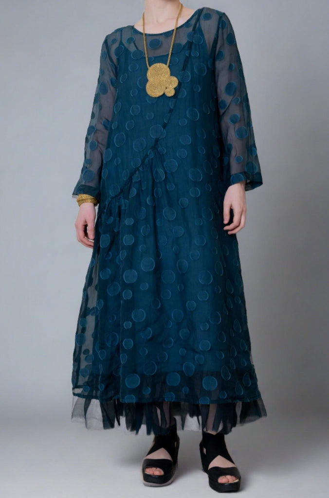 Juliet Silk/Cotton Dress - Grizas - The Wardrobe