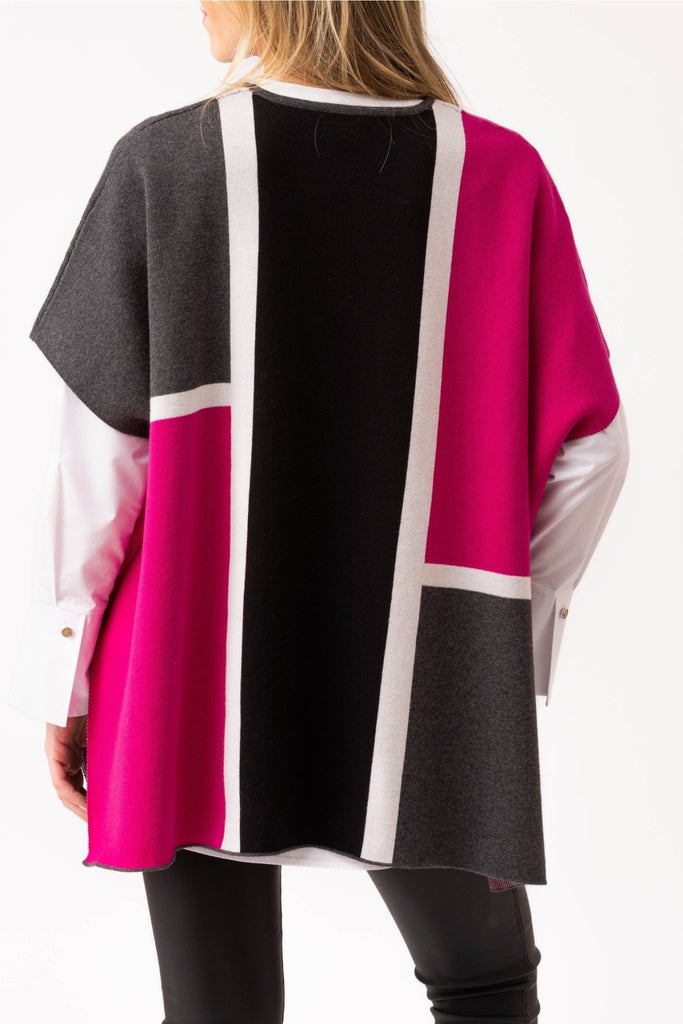 Kenna Cape (One - Size) - Marble - The Wardrobe
