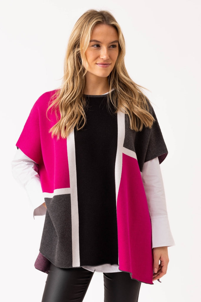 Kenna Cape (One - Size) - Marble - The Wardrobe