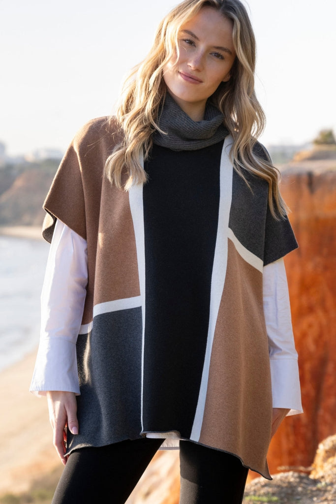 Kenna Cape (One - Size) - Marble - The Wardrobe